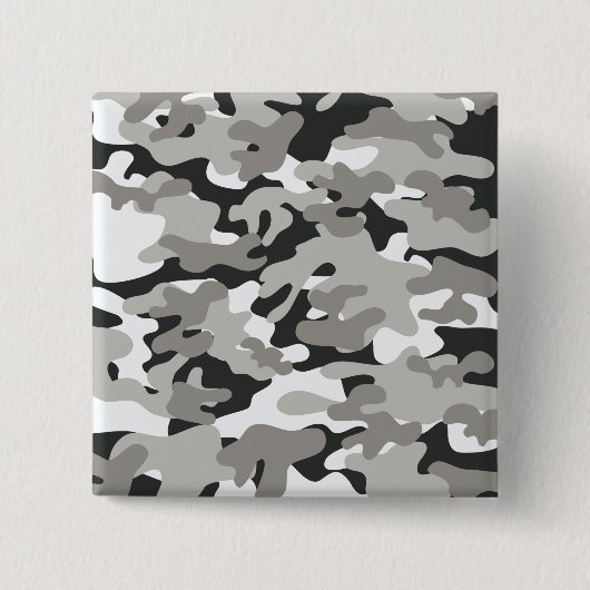 Schwarz-Grau-Camouflage Button (Vorderseite)