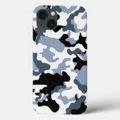 Schwarz-Grau-Camouflage Case-Mate iPhone Hülle (Rückseite)
