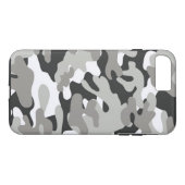 Schwarz-Grau-Camouflage-Design Case-Mate iPhone Hülle (Rückseite (Horizontal))