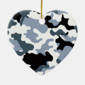 Schwarz-Grau-Camouflage Keramik Ornament (Hinten)