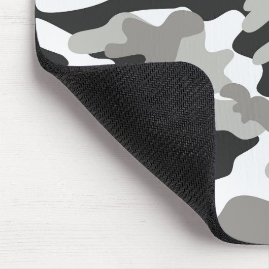 Schwarz-Grau-Camouflage Mousepad (Ecke)