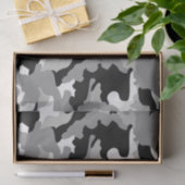 Schwarz-Grau-Camouflage Seidenpapier (Geschenk)
