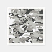 Schwarz-Grau-Camouflage Serviette (Vorderseite)