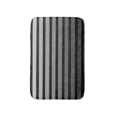 Schwarz-Grau-Camouflage Texturierte Streifen Badematte (Vorderseite Vertikal)