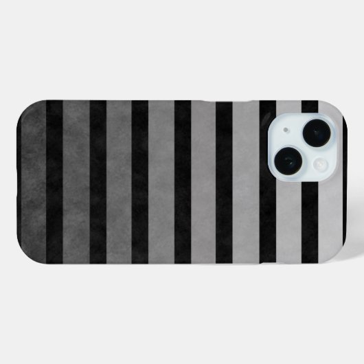 Schwarz-Grau-Camouflage Texturierte Streifen Case-Mate iPhone Hülle (Rückseite (Horizontal))