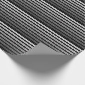 Schwarz-Grau-Camouflage Texturierte Streifen Geschenkpapier (Ecke)