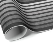 Schwarz-Grau-Camouflage Texturierte Streifen Geschenkpapier (Rolleneckpunkt)