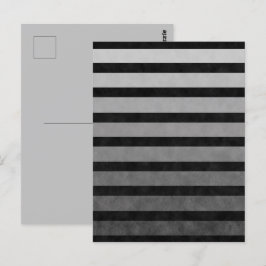 Schwarz-Grau-Camouflage Texturierte Streifen Postkarte