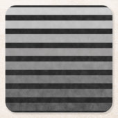 Schwarz-Grau-Camouflage Texturierte Streifen Rechteckiger Pappuntersetzer (Vorderseite)