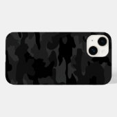 Schwarz/Grau Coole Camouflage Camouflage Muster DD Case-Mate iPhone Hülle (Rückseite (Horizontal))