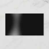 Schwarz-Grau-Einfache Schlichte Standard-Visitenka Visitenkarte (Rückseite)