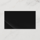 Schwarz-Grau-Einfache Schlichte Visitenkarte (Rückseite)