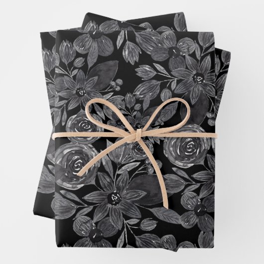 Schwarz-Grau-einfarbige Blätter (Beispiel)