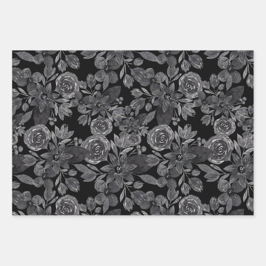 Schwarz-Grau-einfarbige Blätter (Vorderseite)