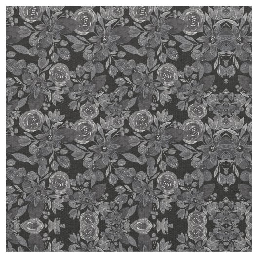 Schwarz-Grau-einfarbige Blätter Stoff (Nahaufnahme)