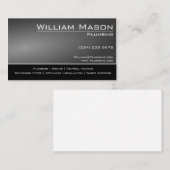 Schwarz/Grau-Fachhandelskarte Visitenkarte (Vorne/Hinten)