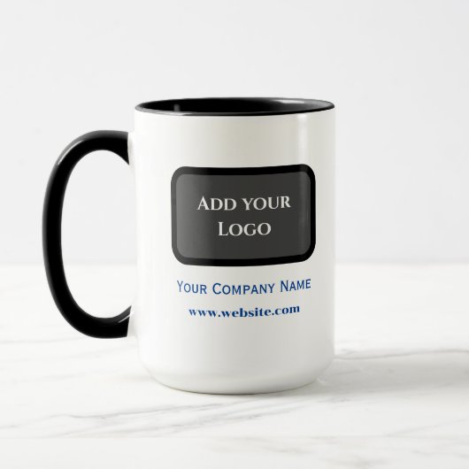 Schwarz/Grau-Farbe personalisieren Tasse (Links)