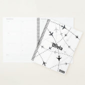 Schwarz-Grau-Flugzeug, einfach, Minimalistisch Planer (Anzeige)