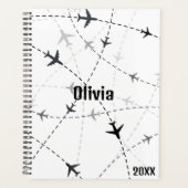 Schwarz-Grau-Flugzeug, einfach, Minimalistisch Planer (Vorderseite)