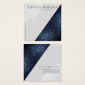 Schwarz-Grau-Glitzer Geo Herd Earring Display (Vorne & Hinten)