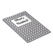 Schwarz-Grau-Grafikdesign-Modell Notizblock (Rechte Seite)