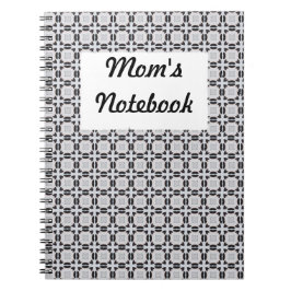 Schwarz-Grau-Grafikdesign-Modell Notizblock