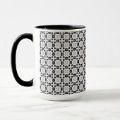 Schwarz-Grau-Graphic-Pattern-Tasse Tasse (Links)