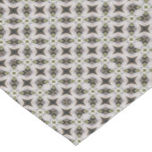 Schwarz, Grau, grünes Retro-Star-Muster Kurzer Tischläufer (Ecke)