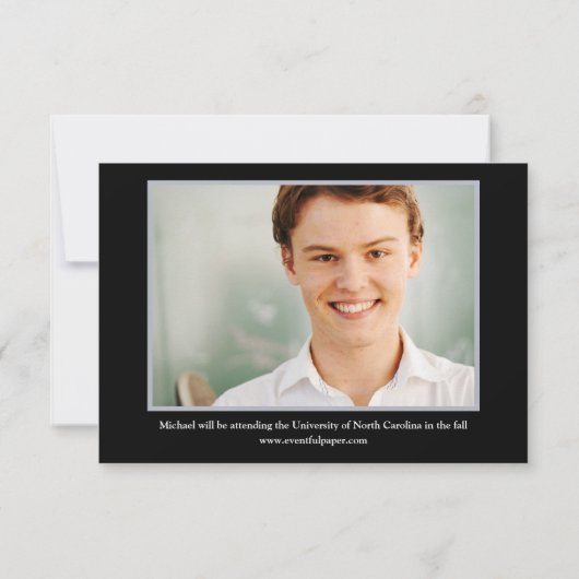 Schwarz/Grau Hintergrund - Ankündigung von 3x5 Abs (Rückseite)