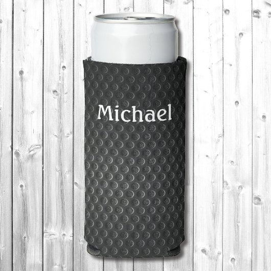 Schwarz & Grau Hinzufügen Sie Ihren Namen groß Sel Selters Dosenkühler