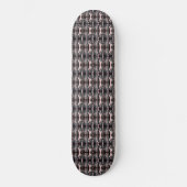 Schwarz-Grau-Imitate Kupfer Metallic Muster 4Lance Skateboard (Vorderseite)