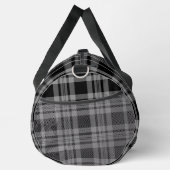 Schwarz Grau Kariert Sport Reise  Duffle Bag (Rechts)