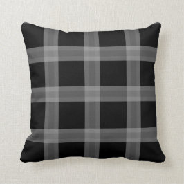 Schwarz-Grau-Kariertes Pattern Sofa Kopfkissen Kissen