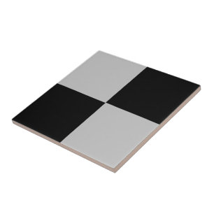 Schwarz-Grau-Karo Keramik Tile Fliese