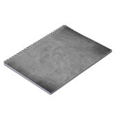 Schwarz-Grau-Karton-Hintergrund Notizblock (Linke Seite)