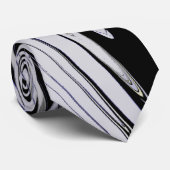 Schwarz-Grau-Krawatte Krawatte (Gerollt)