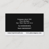 Schwarz-Grau-Kreuzlinien und Kreis Visitenkarte (Rückseite)