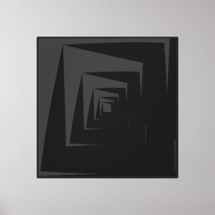 Schwarz-Grau-künstlerisches Design Leinwanddruck
