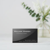 Schwarz-Grau-Kurven - Berufliche Visitenkarte (Stehend Vorderseite)