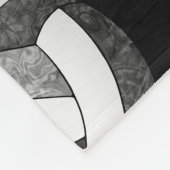 Schwarz-Grau-Mannschaft färbt Mädchen in Liebe Vol Fleecedecke (Ecke)