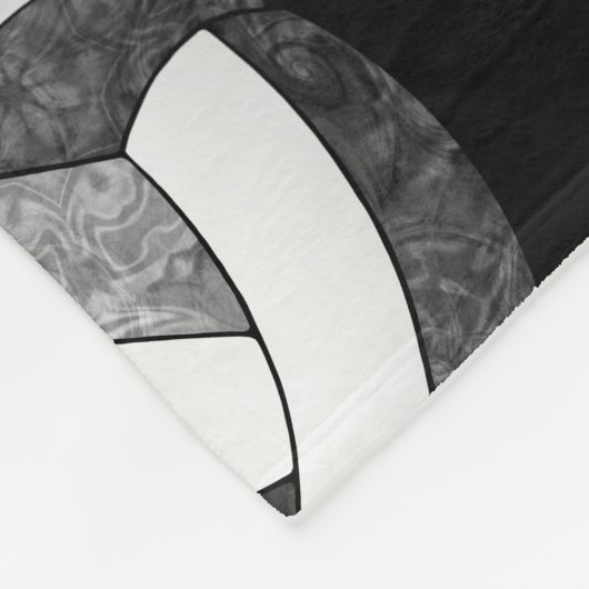 Schwarz-Grau-Mannschaft färbt Mädchen in Liebe Vol Fleecedecke (Ecke)