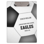 Schwarz-Grau-Mannschaftsfarben, kundenspezifischer Klemmbrett (Vorderseite)