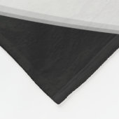 Schwarz-Grau-Mannschaftsfarben Volleyball Fleecedecke (Ecke)