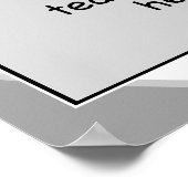 Schwarz-Grau-Mannschaftsfarben zum Gedenken an Vol Poster (Ecke)