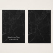 Schwarz-Grau-Marmor-Erkerbildschirmkarte (Vorne & Hinten)