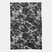 Schwarz-Grau-Marmor Geschirrtuch (Vertikal)