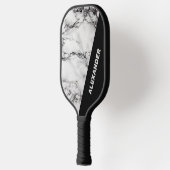 Schwarz-Grau-Marmor Pickleball Schläger (Links)