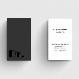 Schwarz/Grau Mediziner Mediziner Gesundheitswesen Visitenkarte