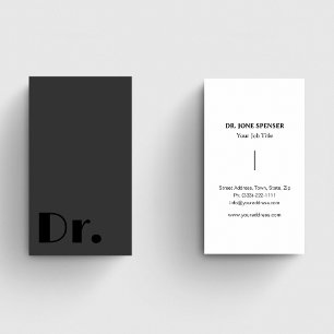 Schwarz/Grau Mediziner Mediziner Gesundheitswesen Visitenkarte