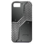 Schwarz/Grau-Metallic-Print Case-Mate iPhone Hülle (Rückseite)
